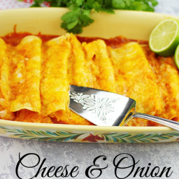 Cheese and Onion Enchiladas