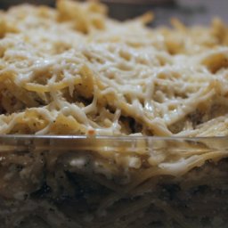 Cheese and Pesto Italian Baked Spaghetti Recipe