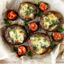Cheese and Spinach Stuffed Mushrooms Recipe
