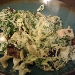 Cheese and Spinach Whole Grain Noodles