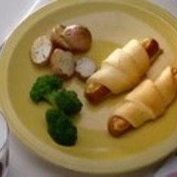 Cheese and Weiner Crescents
