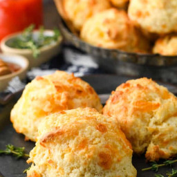 Cheese Biscuits {Easy, Fluffy Drop Biscuits!}