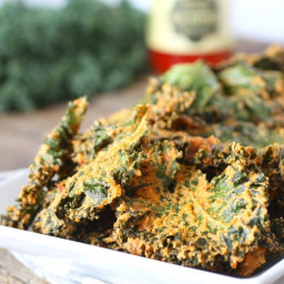 Cheese Pizza Kale Chips