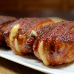 Cheesy Bacon Wrapped Chicken Thighs