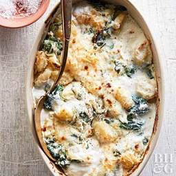 Cheesy Baked Gnocchi with Kale