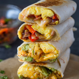 Cheesy Breakfast and Brunch Egg Wraps