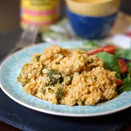 Cheesy Broccoli and Quinoa Casserole (Vegan)