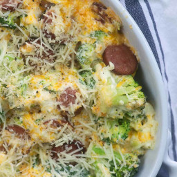 Cheesy Broccoli and Sausage Casserole