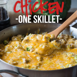 Cheesy Broccoli Chicken Skillet Recipe