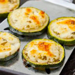 Cheesy Broiled Zucchini Slices