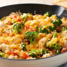 Cheesy Chicken, Broccoli and Rice