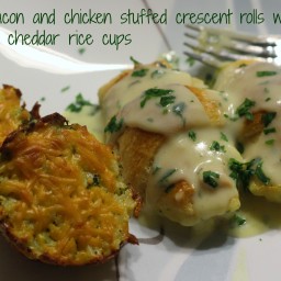 Cheesy Chicken Stuffed Crescent Rolls