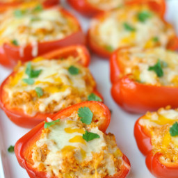 Cheesy Chicken Stuffed Peppers