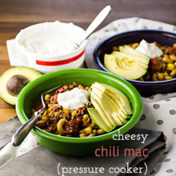 Cheesy Chili Mac (Pressure Cooker/Instant Pot)