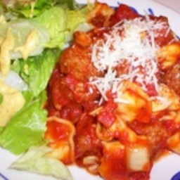 Cheesy Crockpot Tortellini