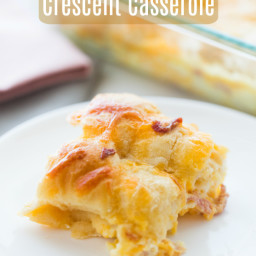 Cheesy Egg Crescent Roll Casserole.