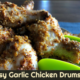 Cheesy Garlic Chicken Drumsticks