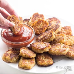 Cheesy Low Carb Cauliflower Tots Recipe - 4 Ingredients