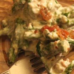 Cheesy Low Carb Creamed Asparagus