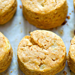 Cheesy Mashed Potato Coconut Oil Biscuits
