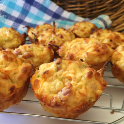 Cheesy Muffins Loaded with Veges