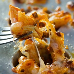 Cheesy One Bite Baked Penne Cups