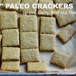 Cheesy Paleo Crackers (dairy and nut free)