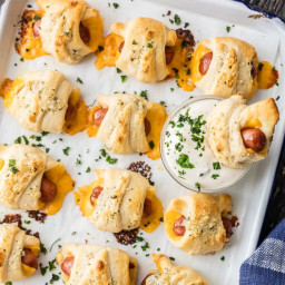 Cheesy Pigs in a Blanket with Parmesan Ranch Butter
