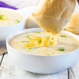 Cheesy Potato Dill Soup