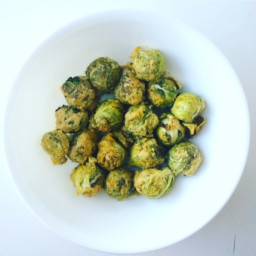 ‘Cheesy' Roasted Tahini Brussel Sprouts