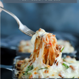 Cheesy Spaghetti Squash Skillet - Keto & Low Carb