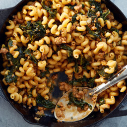 Cheesy Stovetop Mac With Sausage and Kale