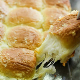 Cheesy Stuffed Garlic Bread Sliders
