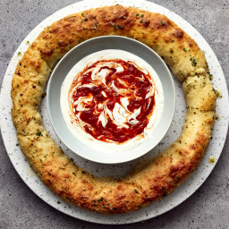 Cheesy Stuffed Pizza Crust Ring