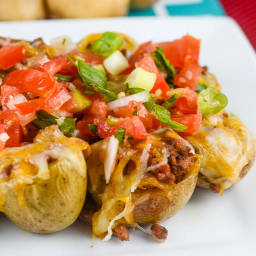 Cheesy Taco Potato Bites #SundaySupper