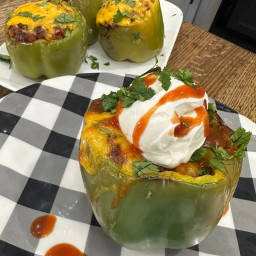 Cheesy Taco Stuffed Bell Peppers