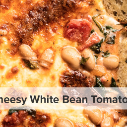 Cheesy White Bean Tomato Bake