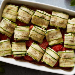 Cheesy Zucchini Packets with Roasted Tomatoes