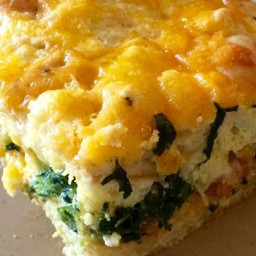 Chef John's Bacon, Cheddar and Spinach Strata
