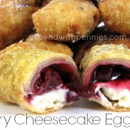 Cherry Cheesecake Egg Rolls