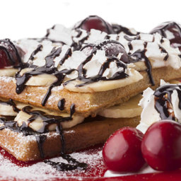 Cherry Chocolate Chip Pancakes (or Waffles)