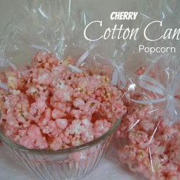 Cherry Cotton Candy Popcorn