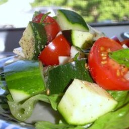 Cherry Tomato Cucumber Provalone Salad