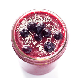 Cherry Wild Blueberry Chia Smoothie Recipe