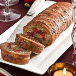 Chestnut and cranberry roll