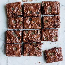 Chewy Black Licorice Chocolate Brownies