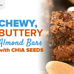Chewy, Buttery Almond Bars with Chia Seeds