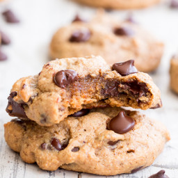 Chewy Chocolate Chip Cookies with Almond Butter {Paleo, GF, DF}