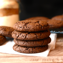 Chewy Chocolate Ginger Molasses Cookies
