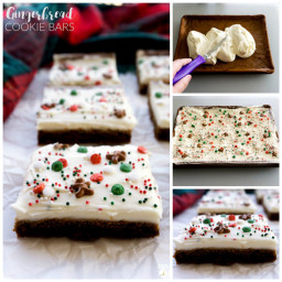 Chewy Gingerbread Cookie Bars